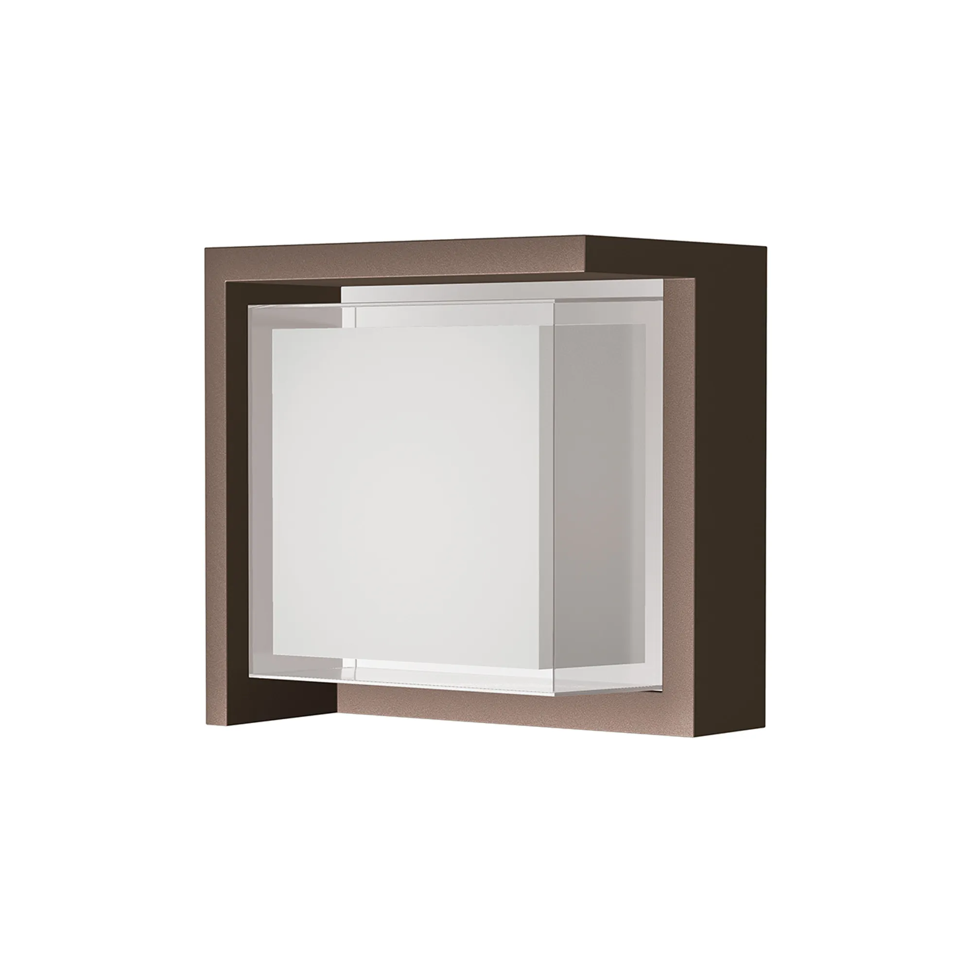 M8865  Creek Diamond Top Frame Wall Light, 15W LED, CCT, IP65 Outdoor, Rust Brown